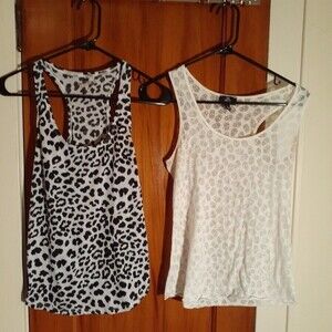 mng mango skull tank top black white s summer or halloween shirt